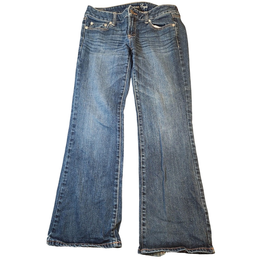 Vintage Y2K American Eagle Jeans Womens 6 Favorite Boyfriend Stretch Distressed